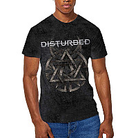 Disturbed tričko, Riveted Dip-Dye Mineral Wash Grey, pánské