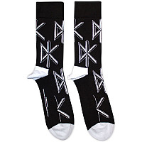 Dead Kennedys ponožky, DK Logo Repeat Black, unisex - velikost 7 až 11 (40 až 45)