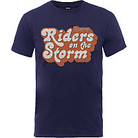 The Doors tričko, Riders on the Storm Logo Navy Blue, pánské