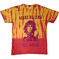 The Doors tričko, Light My Fire Dye Wash Orange, pánské