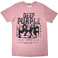 Deep Purple tričko, 1972 Concert Stone Wash Kashmir Red, pánské