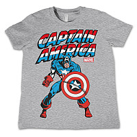 Captain America tričko, Captain America Kids Grey, dětské