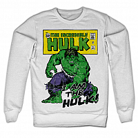 The Hulk mikina, I Am The Hulk Sweatshirt White, pánská