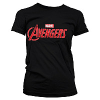 Marvel Comics tričko, Avengers Distressed Logo Girly, dámské