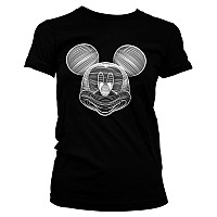 Mickey Mouse tričko, LineArt Black Girly, dámské