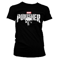 The Punisher tričko, Distressed Logo Girly, dámské