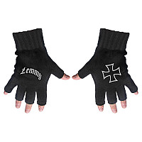 Motorhead bezprstové rukavice, Lemmy Logo & Iron Cross