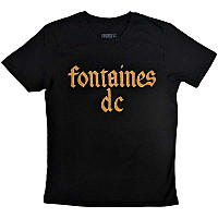 Fontaines D.C. tričko, Gothic Logo Black, pánské