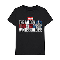 Marvel Comics tričko, Falcon & Winter Soldier Text Logo Black, pánské