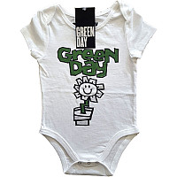 Green Day kojenecké body tričko, Flower Pot White, dětské