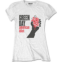 Green Day tričko, American Idiot Girly White, dámské