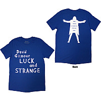 Pink Floyd tričko, David Gilmour Luck & Strange Logo BP Blue, pánské