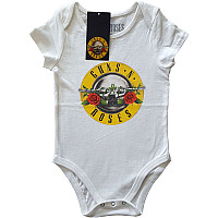 Guns N Roses kojenecké body tričko, Classic Logo White, dětské