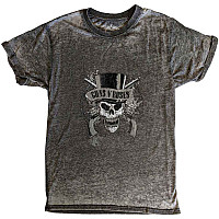 Guns N Roses tričko, Faded Skull Burnout Charcoal Grey, pánské