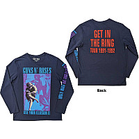 Guns N Roses tričko dlouhý rukáv, Get In The Ring Tour BP Navy Blue, pánské