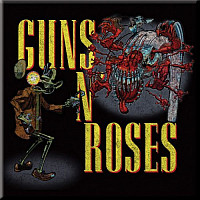 Guns N Roses magnet na lednici 75mm x 75mm, Attack