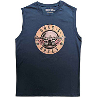 Guns N Roses tílko, Classic Logo Denim Blue, pánské