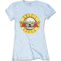 Guns N Roses tričko, Classic Bullet Powder Blue, dámské