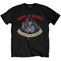 Guns N Roses tričko, Skeleton Vintage Black, pánské