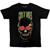 Guns N Roses tričko, Rose Skull Black, pánské