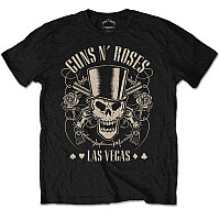 Guns N Roses tričko, Top Hat Skull & Pistols Las Vegas, pánské