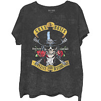 Guns N Roses tričko, Appetite Washed Dip-Dye Black, pánské