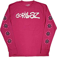 Gorillaz tričko dlouhý rukáv, Repeat Pazuzu Pink, pánské