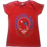 Grateful Dead tričko, Space Your Face & Logo Girly Red, dámské