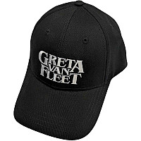 Greta Van Fleet kšiltovka, White Logo Black