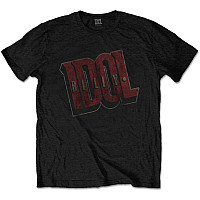 Billy Idol tričko, Vintage Logo Black, pánské