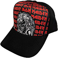 Iron Maiden kšiltovka, Eddie Logo Repeat Black
