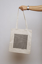 Lake Malawi Tote Bag, Little Waves (Ecru)