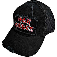 Iron Maiden kšiltovka, Scuffed Logo Mesh Black
