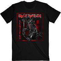 Iron Maiden tričko, Senjutsu Cover Distressed Red Black, pánské
