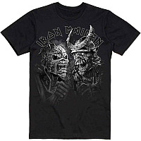 Iron Maiden tričko, Senjutsu Large Grayscale Heads Black, pánské