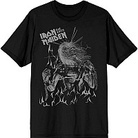 Iron Maiden tričko, Est. 1975 Life After Death Flames Black, pánské