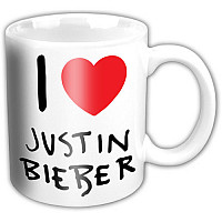 Justin Bieber keramický hrnek 320ml, I Love JB