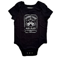 Johnny Cash kojenecké body tričko, Man In Black Black, dětské