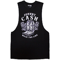 Johnny Cash tílko, Walk The Line Boots Black, pánské