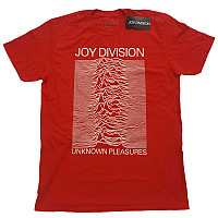 Joy Division tričko, Unknown Pleasures White On Red, pánské