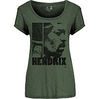 Jimi Hendrix tričko, Let Me Live Khaki, dámské
