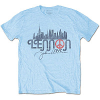John Lennon tričko, NYC Skyline Blue, pánské