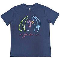 John Lennon tričko, Self Portrait Full Colour Denim Blue, pánské