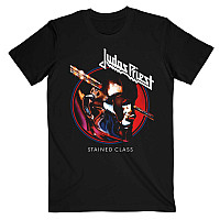Judas Priest tričko, Stained Class Album Circle Black, pánské