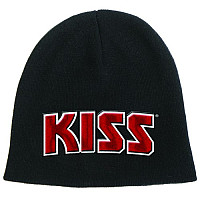 KISS zimní kulich, Red on White Logo