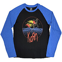 Korn tričko dlouhý rukáv, Wireframe Space Black & Blue, pánské