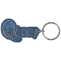 Queen klíčenka, Logo Blue (Die-Cast Relief)