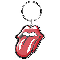 Rolling Stones kovová klíčenka 38 x 43 mm, Tongue Die-Cast Relief