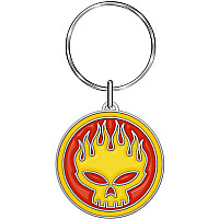 The Offspring kovová klíčenka 40 mm, Skull Logo Die-Cast Relief