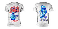 Death tričko, Leprosy Posterized BP White, pánské